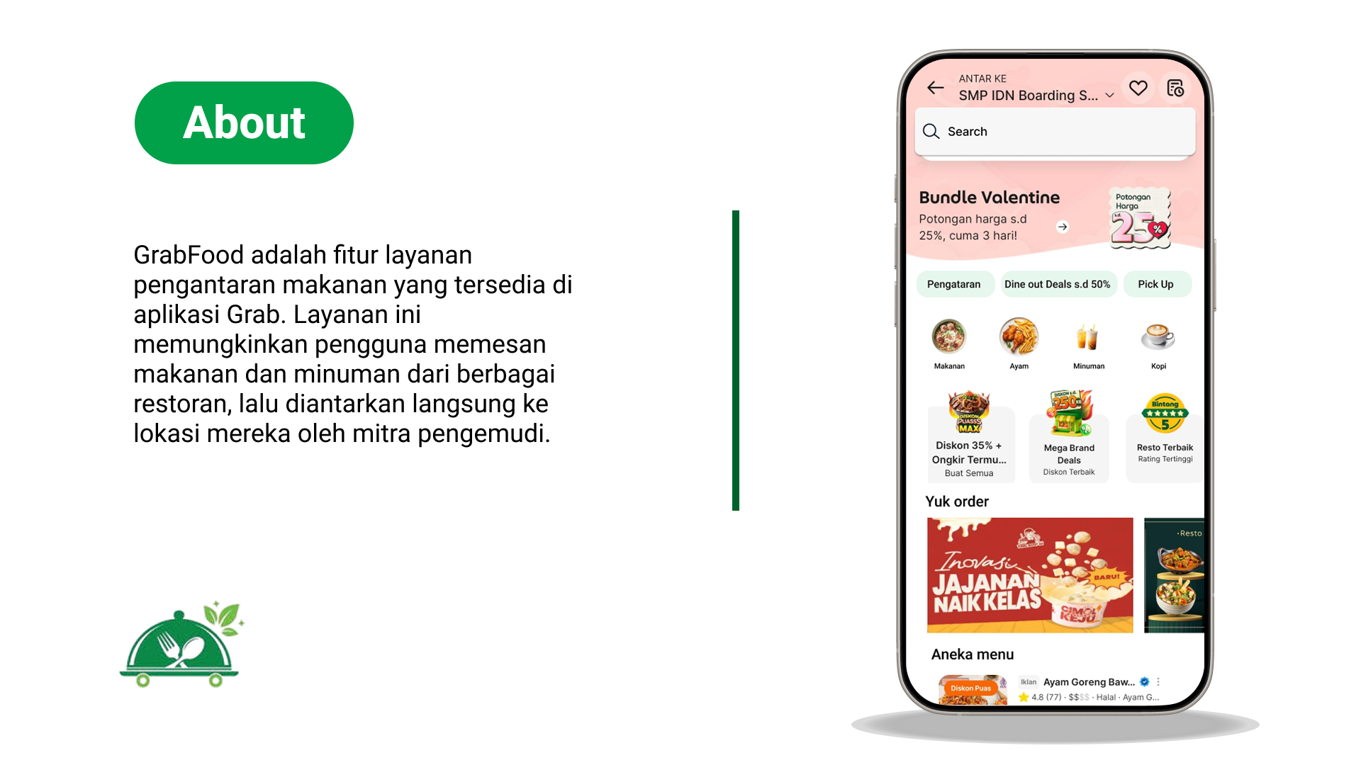 Redesain aplikasi grab food