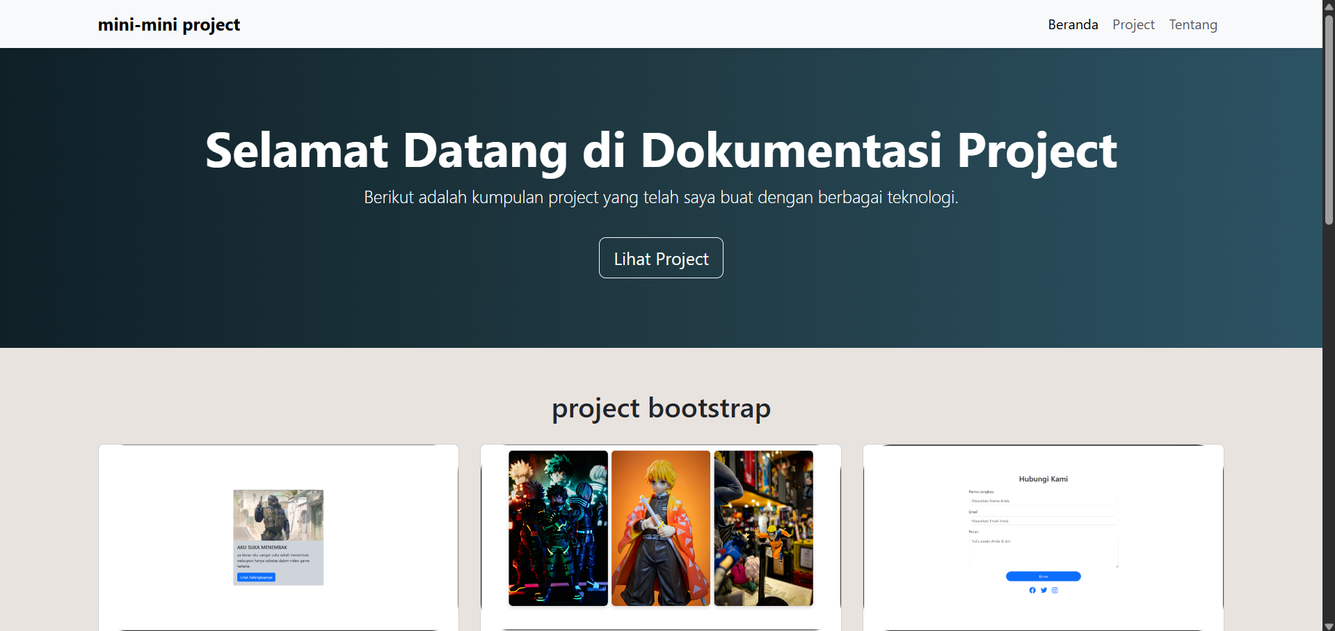 kumpulan mini project selama belajar menjadi web-dev