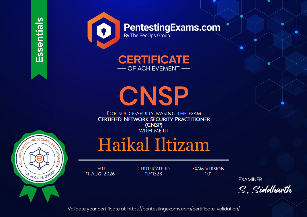Certified Network Security Practitioner CNSP