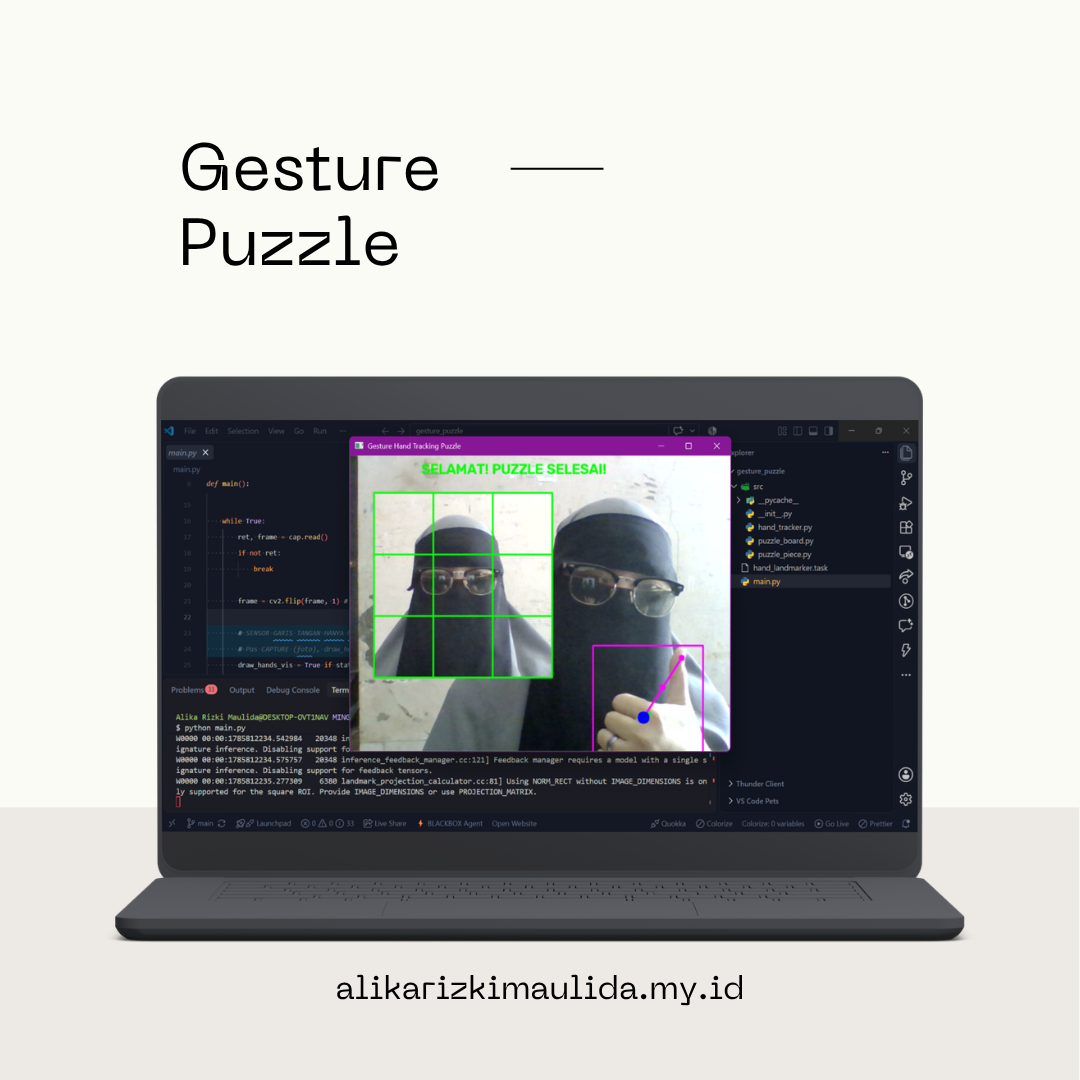 Gesture Puzzle python