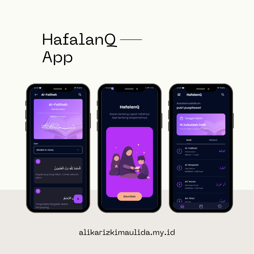 hafalanQ : aplikasi alquran dan setoran siswa