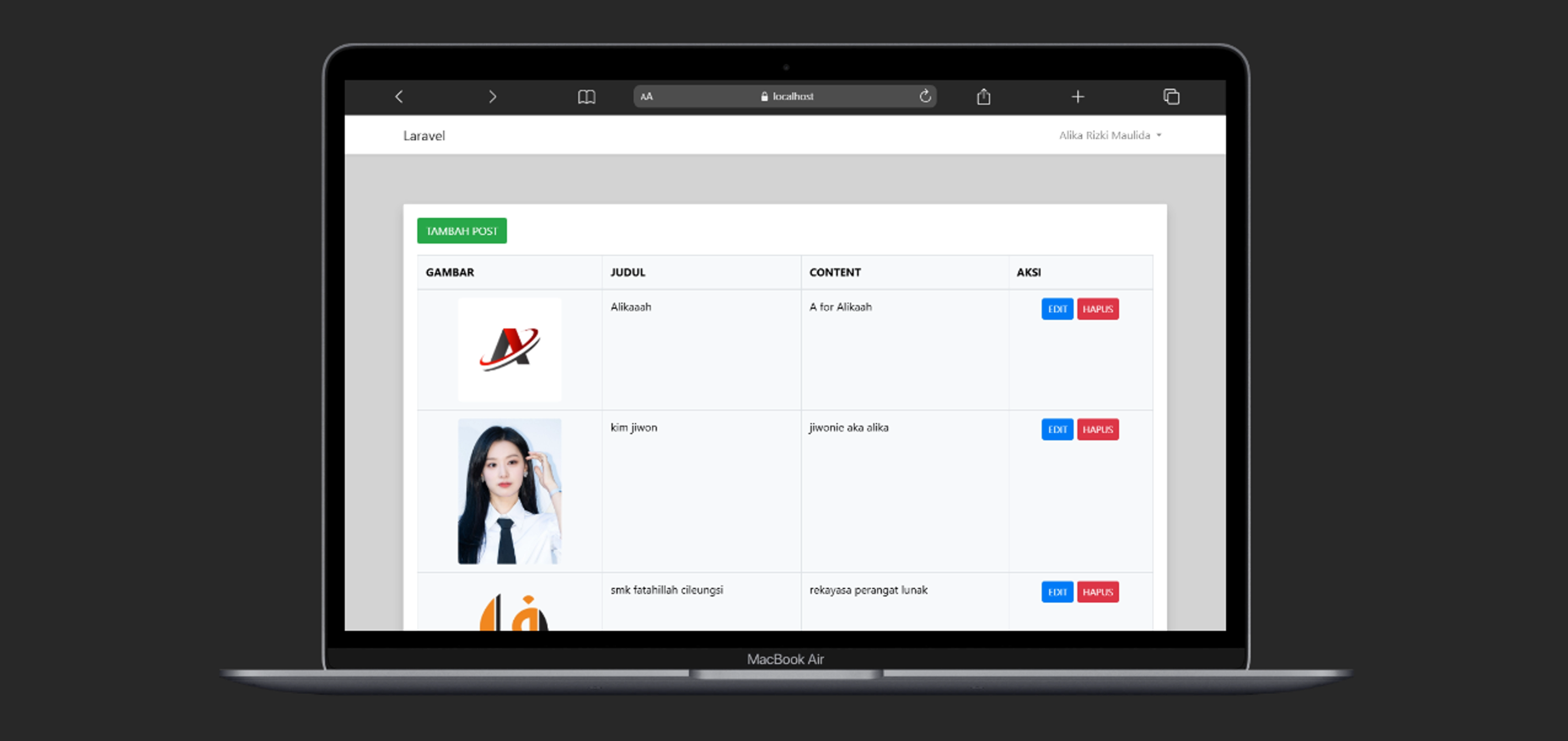 myBlog - laravel 9