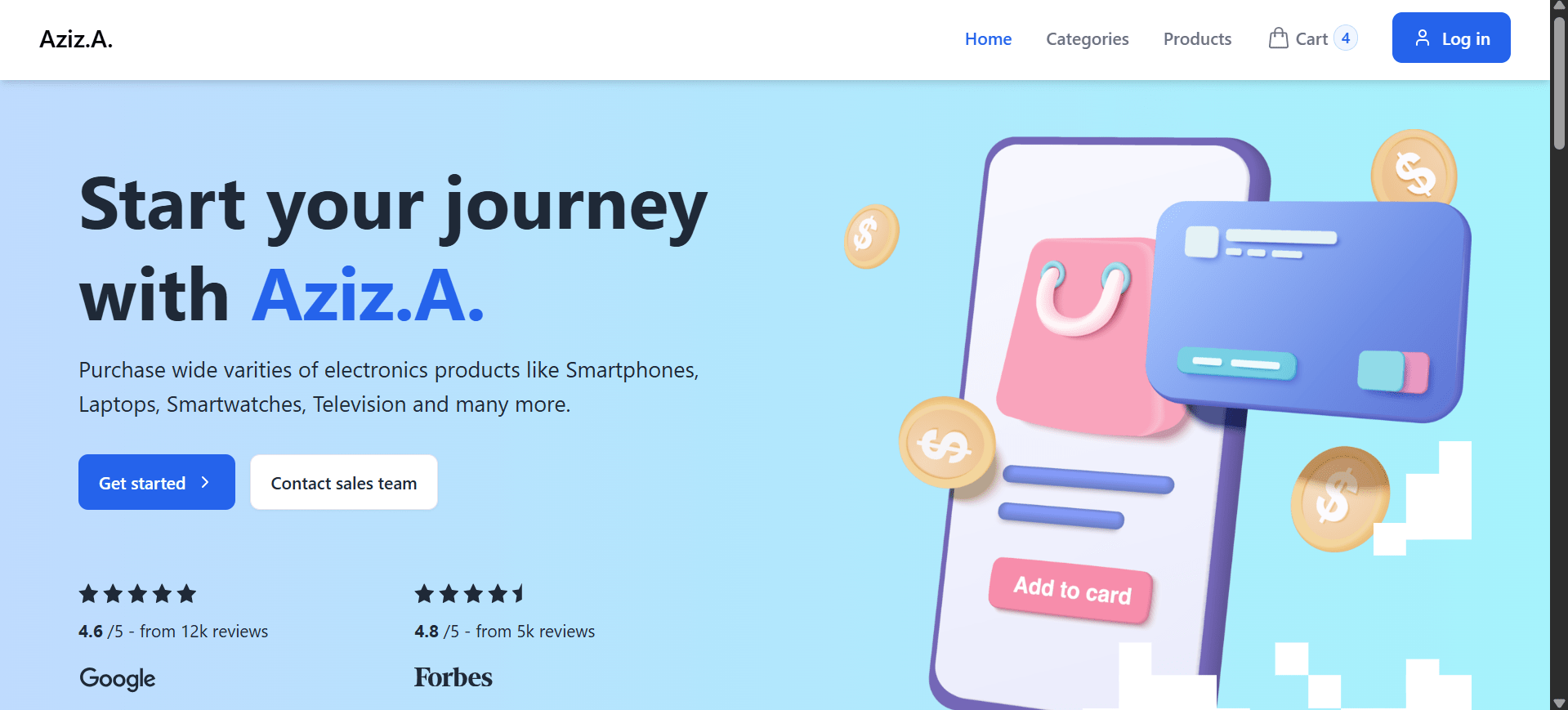 website e-comerce tech