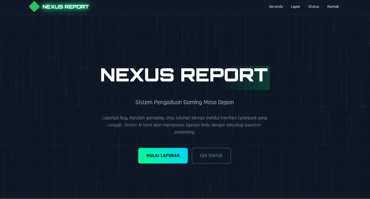 Website Laporan Bug Report